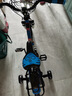 永久儿童自行车可折叠男女孩2-3-4-6-10岁脚踏车中小童宝宝童车 蓝 【避震一体轮＋加宽闪轮】可折叠 14寸 实拍图