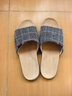 回力亚麻拖鞋男款室内居家用吸汗轻盈四季棉麻凉拖HL0080灰色44-45码 实拍图