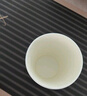 得力(deli)双层一次性纸杯 烫金压纹咖啡杯 商务招待厚纸杯 280ml 50只装  蓝色19215 实拍图