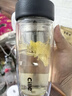 希乐玻璃杯双层玻璃水杯高颜值男士商务办公茶水分离杯便携泡茶杯子 实拍图