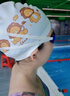 HOMNN淏曼硅胶游泳帽女防水不勒头韩国加大舒适高弹卷发女孩泳帽 三只狮子-大泳帽 实拍图