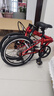 大行（DAHON）折叠自行车20寸8速男女折叠车P8青春版KAC081 消光红 实拍图