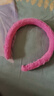 纯色兔毛发箍批发女生简约简单光板白搭百变配件长毛短毛毛绒发箍 樱花粉【1个】 实拍图