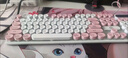 银雕(YINDIAO) K500键盘彩包升级版 机械手感 游戏背光电竞办公 USB外接 全尺寸 白粉双拼混光有线键盘 实拍图