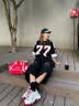 迪芙斯星期六旗下老爹鞋女款2025年新款夏季增高厚底透气休闲运动鞋百搭 米色/红色 38 实拍图
