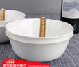 錦鳯 纯白骨瓷碗米饭碗汤碗景德镇餐具家用陶瓷大面碗汤锅高脚碗1个装 6英寸面碗 实拍图