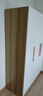 束寻【上门安装】衣柜现代简约实木挂衣杆经济型简易组装出租房卧室 五门50深80+120衣柜暖白+胡桃色 包安装 实拍图