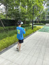 马骑顿（MQD）童装男女同款短袖T恤夏季儿童潮酷短袖T恤 天蓝色 天空蓝 150 实拍图