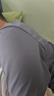 阿迪达斯短袖男2025夏季运动亲肤透气轻薄速干T恤 深灰/浅灰 M  实拍图