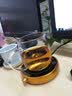 左茗右器玻璃泡茶杯茶水分离家用带内胆过滤花茶杯办公室个人喝水杯会议杯 贵妃杯-木盖 实拍图