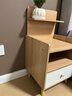 修乐床头柜简约现代家用卧室收纳柜2024新款床头置物架出租房用小柜子 【木腿+单抽】田园橡木色40cm 实拍图