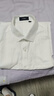杉杉【液氨免烫】短袖衬衫男纯棉商务正装 白色暗纹（短） 39  实拍图