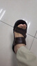 宜驰（EGCHI）凉鞋男士头层牛皮休闲厚底凉拖两用沙滩鞋子男 CF10135 棕色 42 实拍图