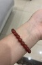 中国黄金相思红豆红玛瑙手串女水晶玛瑙手链新年圣诞节礼物送女友老婆生日 红玛瑙珠手串-6mm【京速达】 实拍图