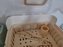 英氏（YEEHOO）奶瓶沥水架宝宝放辅食餐具奶刷婴儿收纳箱大容量防尘盖晾干盒 升级款大容量【360度防尘设计】 实拍图