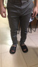 真维斯（Jeanswest）王一博代言休闲裤男春夏季新款宽松直筒商务舒适棉弹百搭裤子男 深灰 33 码(2尺6) 实拍图