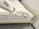 彤新雅【现货闪发】床实木床双人床现代简约软包单人床主卧经济型出租房 床+浅灰软靠+床垫+1.6米主柜 1.8*2m床 实拍图