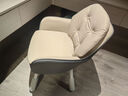 椅品汇电脑椅 四腿可升降学生学习椅 办公书房卧室化妆家用久坐舒适椅子 【耐磨猫爪皮】卡其色丨加大款 可升降碳钢腿 实拍图