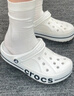 crocs卡骆驰洞洞鞋贝雅卡骆班轻便耐磨一脚蹬休闲鞋|205089 白/深蓝-126 37 /38(230mm) 实拍图