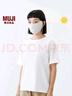 无印良品（MUJI）男女通用 防紫外线 凉感口罩 男式女式无性别 凉感物语 硬核防晒 象牙白色 实拍图