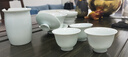 左茗右器 青瓷盖碗茶杯 景德镇陶瓷三才杯 泡茶碗 功夫茶具家用泡茶器 富贵粉青茶具A-1套组 实拍图