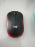 罗技（Logitech）M185鼠标 无线鼠标 办公鼠标 对称鼠标 黑色红边 带无线2.4G接收器 实拍图
