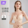 婧麒（JOYNCLEON）哺乳文胸孕妇内衣怀孕期哺乳薄款喂奶文胸产后前开扣无钢圈托聚拢 豆沙色3128【薄款透气聚拢】 90C 实拍图