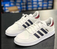 adidas BREAKNET休闲网球文化板鞋小白鞋男子阿迪达斯官方轻运动 白色/藏青蓝/酒红色   43 实拍图