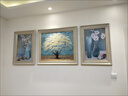 艺米客厅装饰画现代简约沙发背景墙画欧式餐厅挂画美式壁画 平安纳福（简约、欧式白框） 55X70*2-70X90cm|适用3~4座沙发 实拍图
