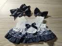 十一画生现货棉花娃娃20cm厘米的衣服和鞋子娃衣通用洛丽塔中国风女孩礼 甜酷女仆【加一套头饰和蝴蝶结】 20厘米娃娃通用娃衣 实拍图