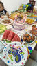 佳妍【派对餐具31件套】生日桌布一次性纸杯餐盘户外野营场景布置 实拍图
