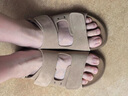 百丽（Belle）张凌赫同款smiley联名快乐吐司1代升级版女勃肯凉鞋D7X1DBL5 【张凌赫同款】杏色-女款 （1代升级版） 39 (245mm) 实拍图