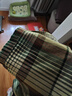 MUJI 男式 马德拉斯格纹 开领短袖衫 男士衬衫衬衣外套 格子 纯棉全棉 米色格纹 S(165/84A) 实拍图