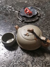 承韵尚樽宜兴纯全手工紫砂壶名家正宗柱础壶豆青砂绞泥泡茶壶单壶茶具套装 豆青砂狮貅280cc【一壶二杯】 实拍图