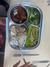 美厨（maxcook）304不锈钢饭盒微波炉饭盒4格保温学生饭盒配餐具1.6L随机MCFT5623 实拍图