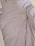 特步（XTEP）儿童童装男女童短T夏季吸湿透气速干薄款凉感百搭运动休闲短袖T恤 雾纱紫【9005】 140 cm 实拍图