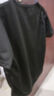 【速干网眼透气】男士高端冰丝短袖男夏季半袖t恤男情侣衣服男装 网眼短袖-黑色 3XL 实拍图