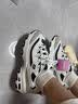 斯凯奇（Skechers）黑白金熊丨男女老爹鞋复古熊猫鞋情侣风潮流增高运动休闲896204 【女款】白色/浅灰色/WLGY(白金) 36 (女36码及以下参考选择大半码) 实拍图
