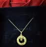 中国黄金（CHINA GOLD）黄金项链女足金莫比乌斯环吊坠套链首饰七夕情人节生日礼物送女友 精工项链 约5.1g*重版【情人节礼盒】 实拍图