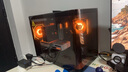 AOC震天弓CG355黑色 MATX台式电脑海景房机箱 一体式曲面弯玻/360水冷/ARGB灯带/左右分仓/快拆设计 实拍图