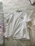 真维斯（Jeanswest）纯棉短袖t恤男运动潮流百搭休闲半袖2025新款打底夏季美式体恤衫  白色(泼墨字蓝胸标) XL (180) (不起球不掉色) 实拍图