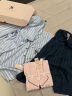 维多利亚的秘密田曦薇同款 夏季宅度假水光绸家居服丝滑凉感长袖长裤睡衣套装女 56M4深蓝色-提花 11221503 S 实拍图