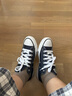 匡威（Converse）官方 All Star男女帆布低帮休闲运动鞋海军蓝102329 102329/海军蓝 38 实拍图