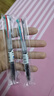 【开学必备】爱好（AIHAO）四色中性笔学生老师用手账做笔记专用一笔多芯多功能水性按动笔   透明2支gp247 实拍图
