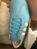 adidas T头鞋 VL COURT复古板鞋德训鞋男女阿迪达斯轻运动   蓝色/亮白/树脂黄(推荐女生选小半码)   38 实拍图
