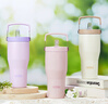 膳魔师（THERMOS）保温杯拎拎杯860ml男女士儿童吸管水杯子保冷水杯TSKP-860TS LBG 实拍图