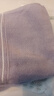 金号纯棉毛巾 130g3A抗菌全棉洗脸巾吸水面巾加厚成人擦脸巾 紫色 实拍图
