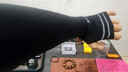 特步（XTEP）冰袖防晒男女冰丝袖套夏季开车户外运动骑行防紫外线遮阳长款薄黑 实拍图