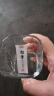玻璃杯高级ins锤纹初雪水杯酒杯功夫小茶杯子透明日式简约家用 初雪杯230ML 1只 实拍图