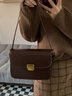 迪纳奇小众设计包包女2025新款通勤腋下小方包百搭复古单肩斜挎包豆腐包 款式1 实拍图